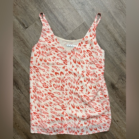 Cabi • Flirty Coral Animal Print Tank - Picture 6 of 9